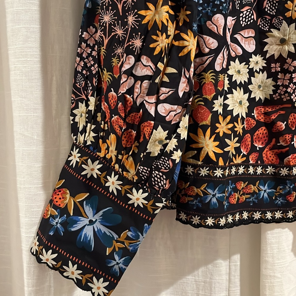 FARM RIO Jujus Garden Floral Blouse - Picture 7 of 11